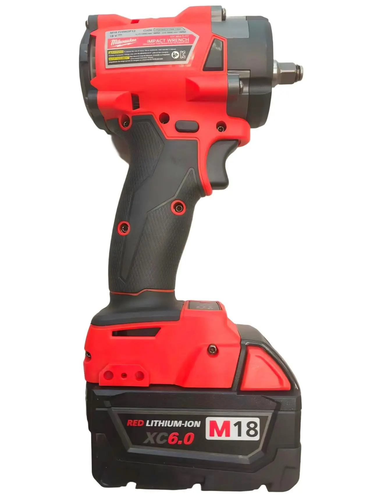 Milwaukee M18 Series 18V Brushless Motor 3/8 in Compact Mini Impact Wrench Bare Tool, Slim Cordless Torque Wrench for Auto Mechanics & Narrow Bay Jobs