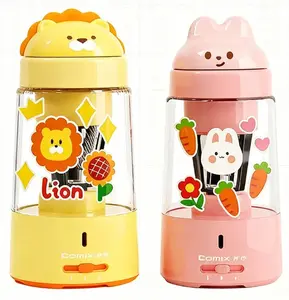 COMIX Fully Automatic Electric Pencil Sharpener Rechargeable, Hands-Free In & Out, Fits 6-8mm Pencils, 3 Sharpness Settings, Kid-Safe, Perfect for Classroom, Office &  Gifts