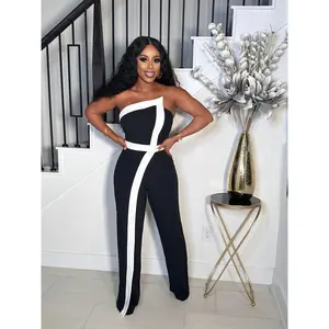 FASHION BLOCKER TUBE JUMPSUIT