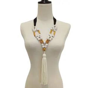 Pre-owned MARNI Plastic Small Leather Goods Tassel Ribbon Necklace