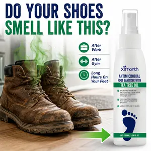 Ximonth Antimicrobial with Tree Oil Daily, Antifungal Foot Creams Tea Tree Sanitizer Fungus，100ml