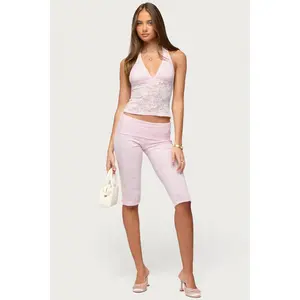 Talisa Foldover Lace Capri Leggings
