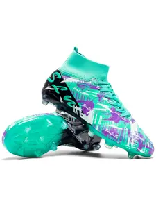 New High-Quality Soccer Shoes Unisex, Fg Grass Training Shoes, Comfortable Neutral Design, Indoor Outdoor Track Sports Competition, Football Boots