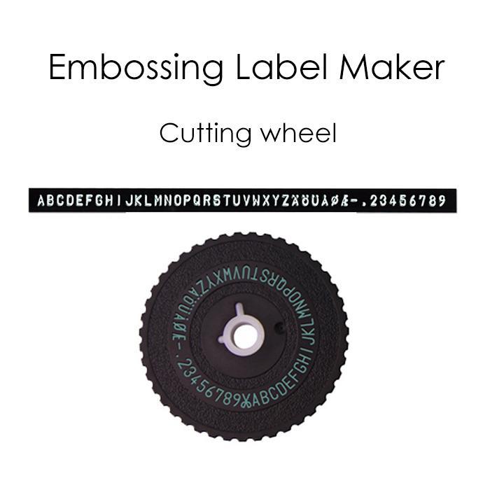 Portable 3D Embossed Label Printer with 2 Free Tape Rolls (9mm x 3m), Refillable, Built-In Cutter for Office & DIY Crafts (Battery Not Included)