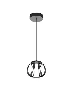 LED-MATE-16-Watt 1 Light Matte Black Modern 3 CCT Integrated LED Mini Pendant Light Fixture for Kitchen Island with Sleek Design from China