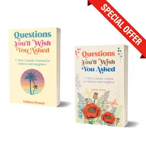 Time Capsule Bundle: Hardcover Mothers/Fathers and Daughters Journal with Over 100 Questions for a Keepsake and Intimate Conversations