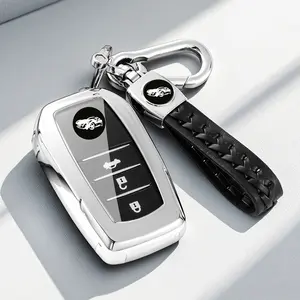 for Toyota Key Fob Cover with Keychain, Soft Full Protection Case Camry, 4Runner, RAV4 Prime, Land Cruiser, Hilux, Grand Highlander, Corolla, bZ4X 2017-2025