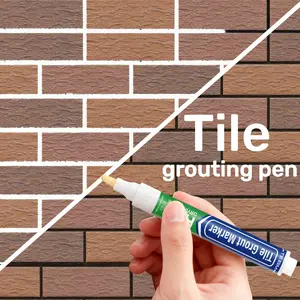 Grout Pen for Tiles, Bathroom Wall Floor Gap Repair, Sink Joint Repair Tool, High Coverage Design, Home Renovation DIY Enthusiasts, Liquid Waterproof Sealant