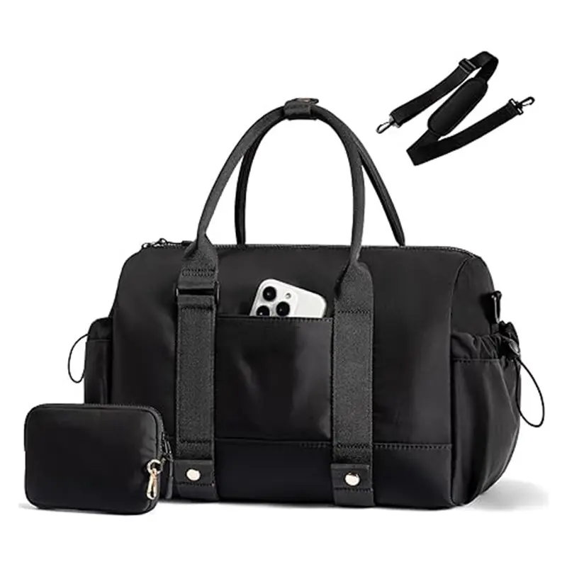 Mini Gym Compact Duffle Bag Capacity, Waterproof PVC Pocket, Adjustable Bottom Straps, Elastic side pockets, Ideal for Gym & Daily Use Memorial Day DealsForYouDays&Spotlight Day