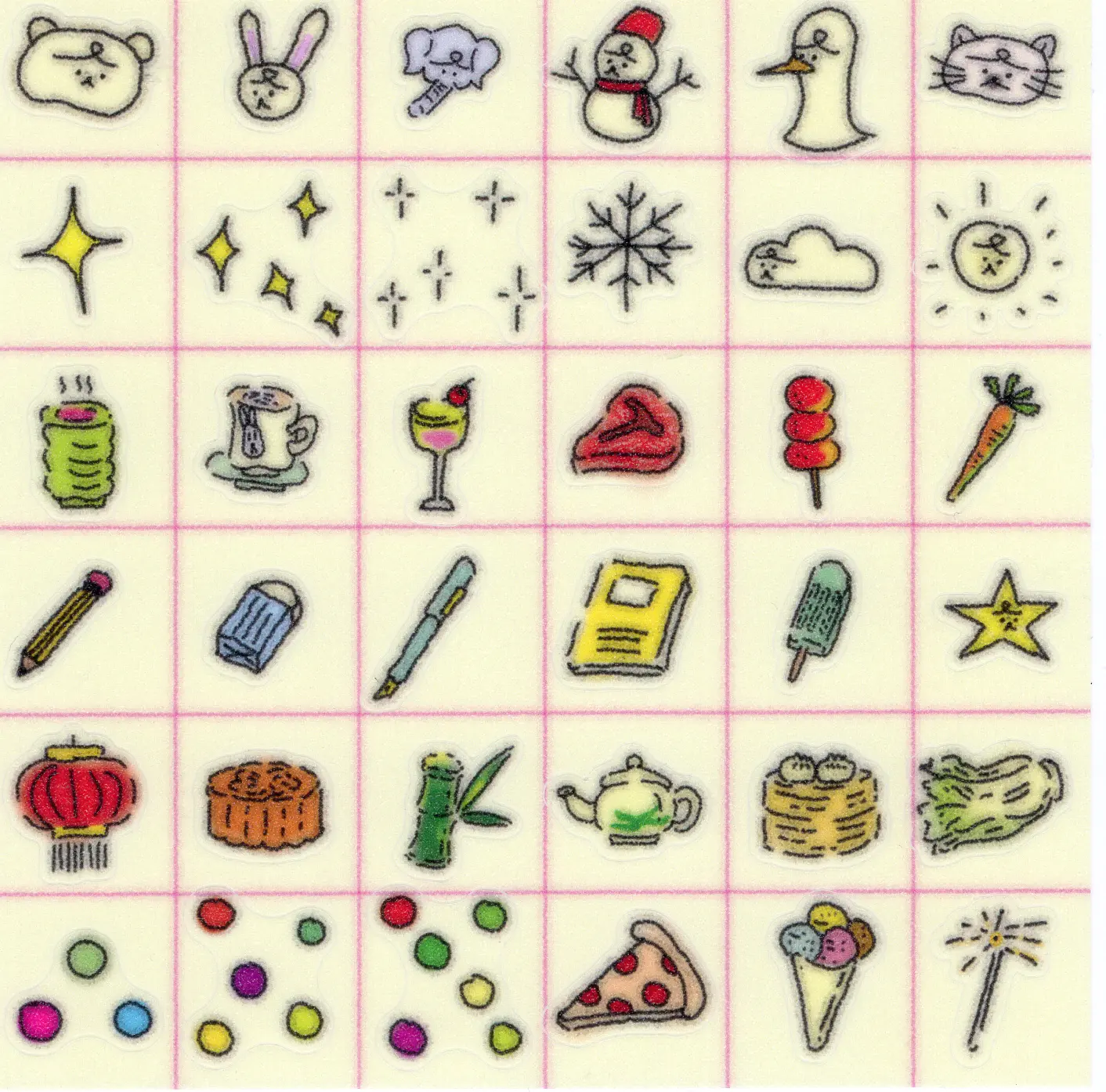 BarbieKim Baby Michael Sticker Sheet – Korean Indie Character Icons