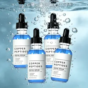 Copper Peptide GHK-Cu Face Serum with Hyaluronic Acid | Anti-Aging Facial Serum, Deep Moisturizing Firming Wrinkle Smoothing | Fragrance-Free Vegan Cruelty-Free for All Skin Types Men & Women, 30ml with Aloe Vera