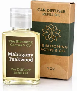 Car Diffuser Oil Refill 1 oz – Essential Oil Car Air Freshener Refill for Hanging Car Diffuser, Long Lasting Fragrance Oil, Phthalate Free, Multiple Scents. |   Mahogany Teakwood