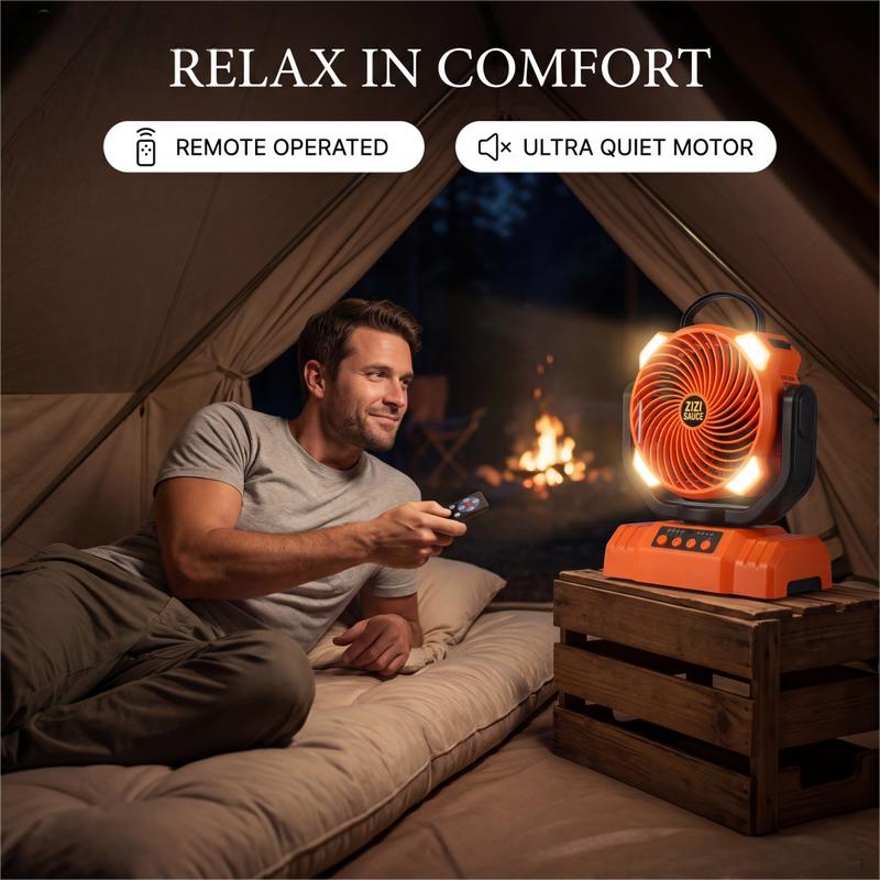 Portable Rechargeable Fan - 8.7-Inch Camping Fan for Outdoort, 10000mAh(58Hrs) Battery Operated Fan for Camping, Auto Oscillation Timing Fans with Remote/Light, ,Outdoor Rechargeable Fan,Operated Camping Battery Powered Fan with Hook&Bright LED Light Portable Rechargeable Fan - 8.7-Inch Camping Fan for Outdoort, 10000mAh(58Hrs) Battery Operated Fan for Camping, Auto Oscillation Timing Fans with Remote/Light, ,Outdoor Rechargeable Fan,Operated Camping Battery Powered Fan with Hook&Bright LED Light