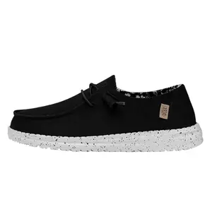 HEYDUDE Wendy Basic - Womens Comfortable Slip on Shoes Breathable Footwear Springtok Girl Black HEYDUDE Wendy Basic - Womens Comfortable Slip on Shoes Breathable Footwear Springtok Girl Black