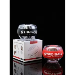 1 Piece Universal Wrist Explosive Force Training Finger Grip Strength Enhancement Stress Relief Light-Up Colorful Wrist Ball, Quiet Non-Slip ABS Material, Suitable for Gym Office Home Use, Self-Starting Gyroscope Fitness Training Ball, Fitness Accessories