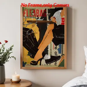Pop Art Wall Arts Fleabag Posters, Collage Canvas Prints, Drama Wall Decor, Canvas Art Print for Living Room, Bedroom, Office, Gift, Unframed
