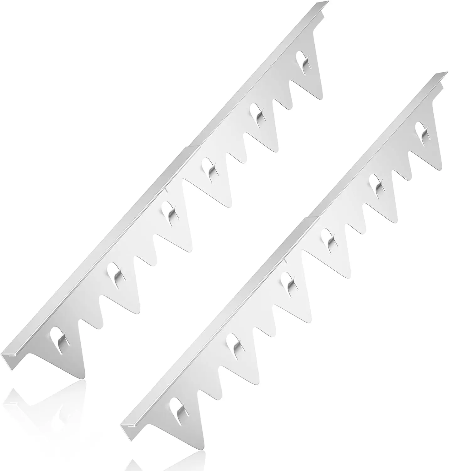 Stove Gap Covers Stainless Steel, 2Pack Retractable Length 13.8" to 27.5" Width 0.79", Heat-Resistant Stove Gap Filler & Range Trim Kit for Gaps Between Stove Top & Counter-