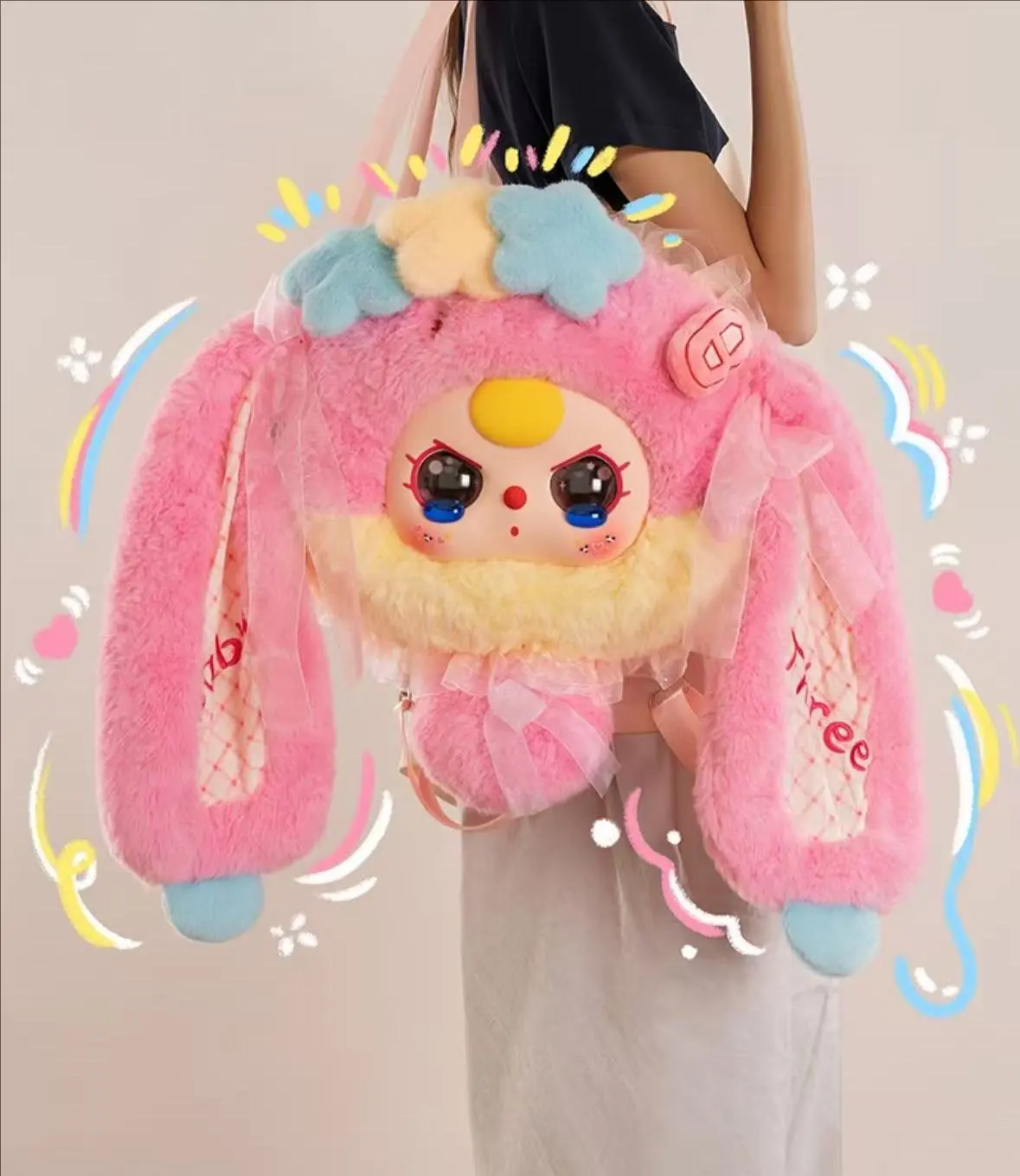 B16 - Fairy Tale World Big Head Bag Plush Blind Box | 6+2 Hidden | Ultra-Soft Plush