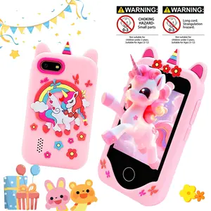 Kids' Toy Phone Portable Multifunction with 2.8" HD Touch Screen & Dual Cameras, 32GB Memory Card Compatible, Audio Player & Life Recording, Multiple Educational Games, Perfect for Family Gatherings & Outdoor Play, Sweet Gift for 3-12 Year Olds