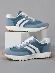 Men's Low Top Casual Outdoor Sports Shoes, Comfortable Breathable Laces, Multi-Color Walking Sneakers, All Seasons, Medium Width