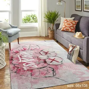 Kaaws Head Rug Pink Kaaws Rug Home Decor