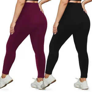 Women Plus Size Leggings Stretchy High Waist Workout Yoga Pants for Active Lifestyle Comfortable Fit & Flexibility