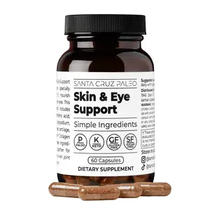 Santa Cruz Paleo Skin & Eye Capsules - 30 Servings, 60 Capsules - Supports Skin, Eye, and Joint Health - Daily Supplement for Men and Women, Clean Ingredients, Gluten Free, Keto & Paleo Friendly