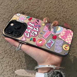 Pink Donut Phone Case for use with iphone 17 air 16 pro max 15 plus 14 pro 13/12/11 Matte phone cases for iphone X/XS XSMAX XR 7/8 PLUS Protective Cover for hard shell design Personalized Y2K Protective Case OOTD