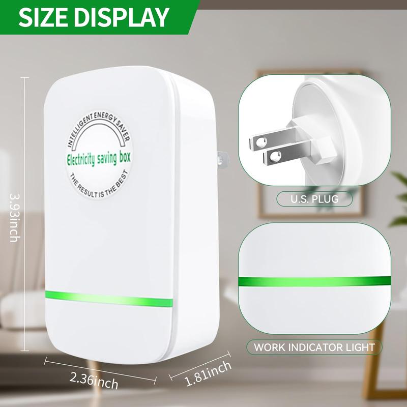Smart Energy Saving Device, 2 Counts/set Electricity Saving Box, Household Energy Saver, Home Office
