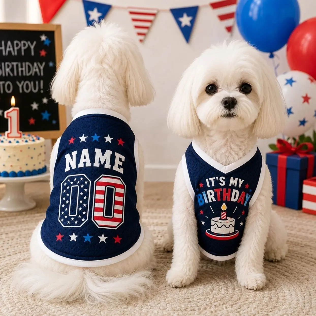 ustom Name Number Pet Outfit, It's My Birthday Dog Jersey, Personalized Birthday Dog Shirt, , Birthday Puppy Clothes, Dog Birthday Party S42