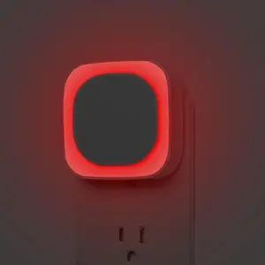2 Pack Red Night Light with  Sensor, Eye-Care Reflected Glow, 0% Blue Light True Red LED, 3-Level Brightness, Auto /Off, Plug-in Nightlight for Sleep, , Bedroom, Bathroom