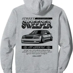Lexus LS400 Street Sweeper Hoodie - Grey Casual Pullover with Graphic Design, Suitable for Men - Long Sleeve, Man, Tops, Menswear, Sweatshirts