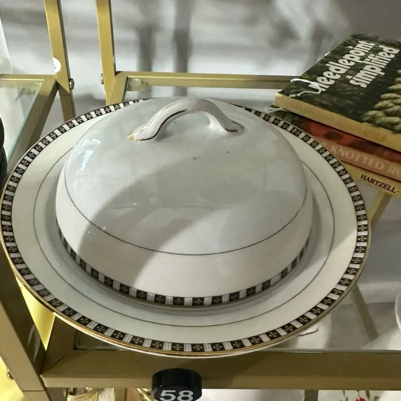 noritake lafayette dome butter dish