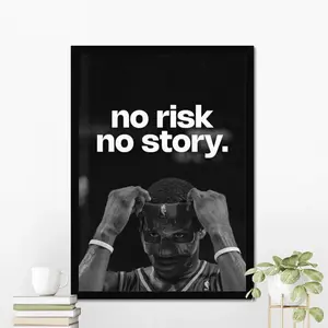 LeBron James Motivational Poster, Inspirational Wall Art, Home Gym Decor, Basketball Poster, Motivation Wall Art, Motivational Print,