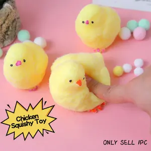 Simulated chick plush toy, Soft cuddly gift, sensory stress-relief chick toy, cute and fun toy suitable for various play scenarios, holiday gift, children's gift