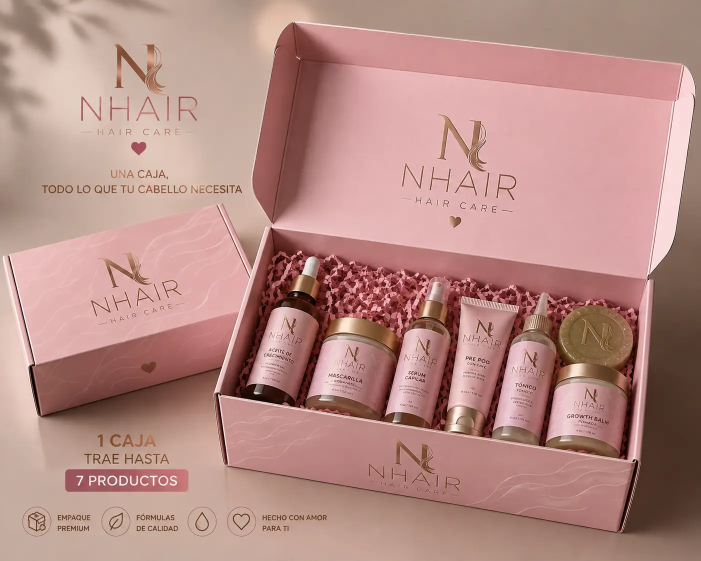 NhAir Premium Haircare Bundle - Youth-Focused Paraben-Free Coconut Oil Treatment, Nourishing Liquid Hair Oil, Rosemary-Infused Natural Beauty Serum