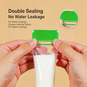 100Pcs BPA-Free Ice Candy Bags, Leakproof DIY Popsicle Molds