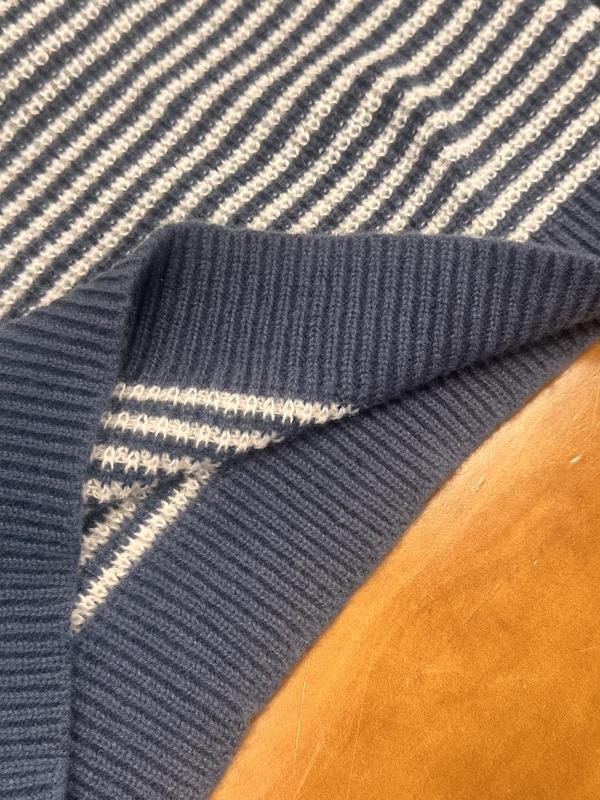 Women's Oversized Striped Knitted Sweater Off Shoulder Long Sleeve Pullover for winter 2026 Fashion Casual Knitwear Tops