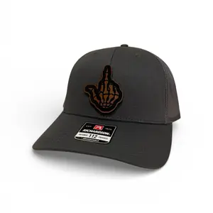 (Skeleton Middle Finger) Adjustable Snapback Cap or Knit Beanie