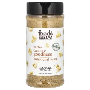 Foods Alive Nutritional Yeast, Nacho Cheesy Goodness, 6 oz (170 g)