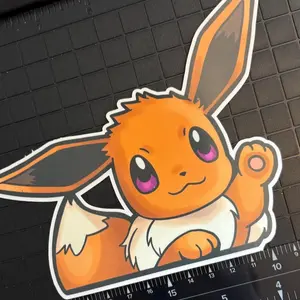 Evolution Peeker Sticker Decal for Car Laptop Water Bottle Decal Sticker - Anime Decal Sticker, Gift for Game lovers