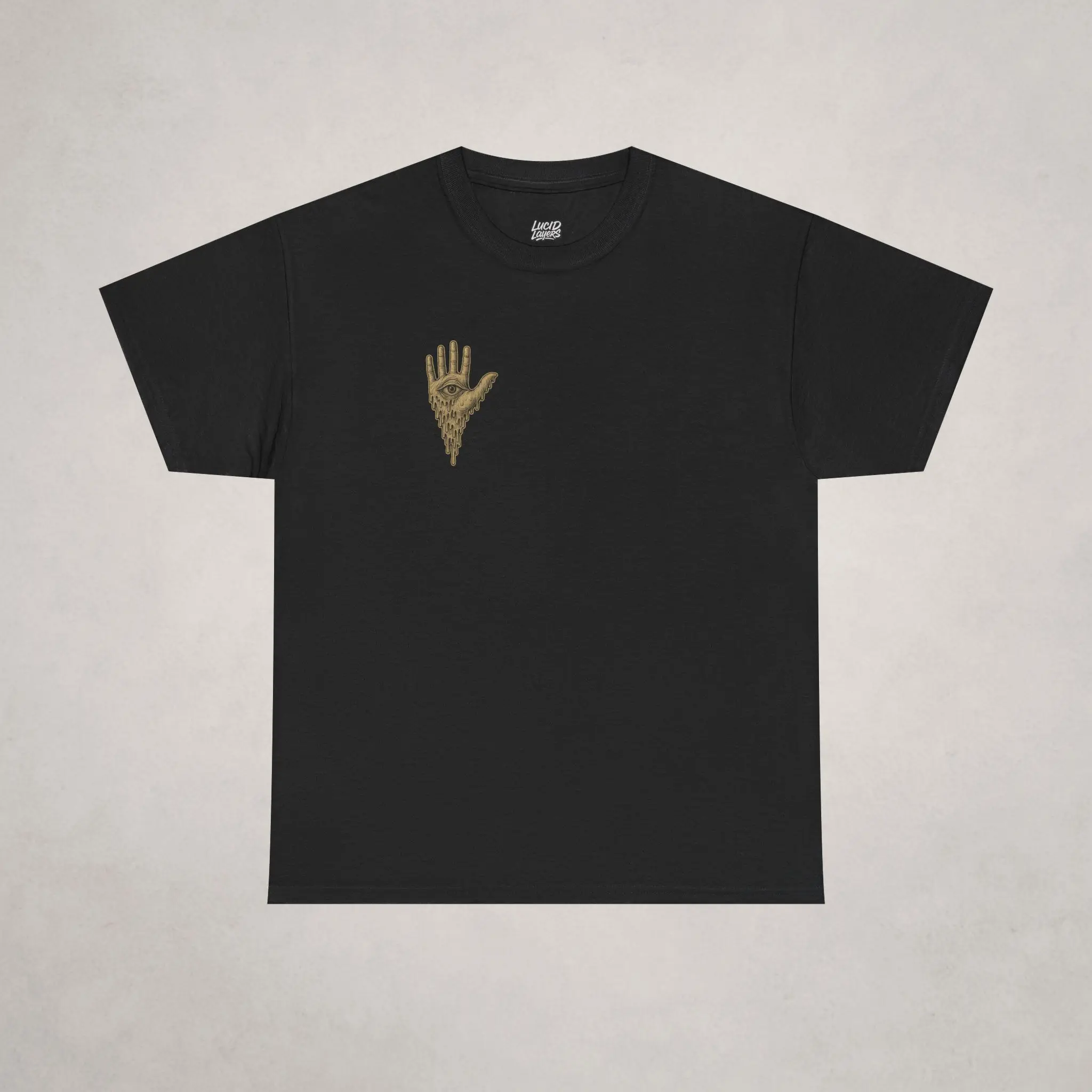 Unisex Tee Shirt, Seen by the Unseen Graphic Tshirt, Palm Symbol Design Top, Mystical Eye Symbol Tee, Occult Hand Tee Shirt