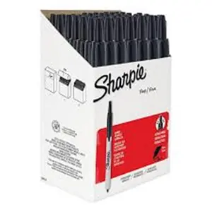 Sanford SAN Sharpie Permanent Markers, Black - Pack of 36