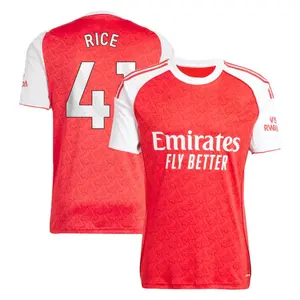Rice 41 Red Color ARS 25/26 Jersey, Rice Short Sleeve Home Edition Shirt