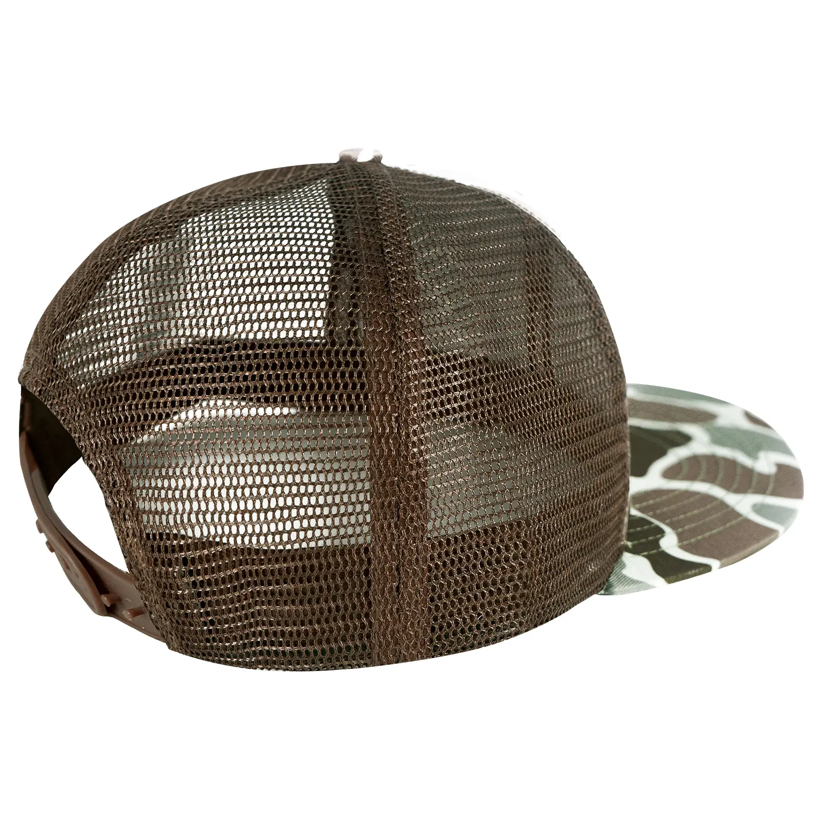 BASSDASH Flat Brim Trucker Cap Adjustable Snapback Hat Mesh Back For Men Women Fishing Hunting BASSDASH Flat Brim Trucker Cap Adjustable Snapback Hat Mesh Back For Men Women Fishing Hunting