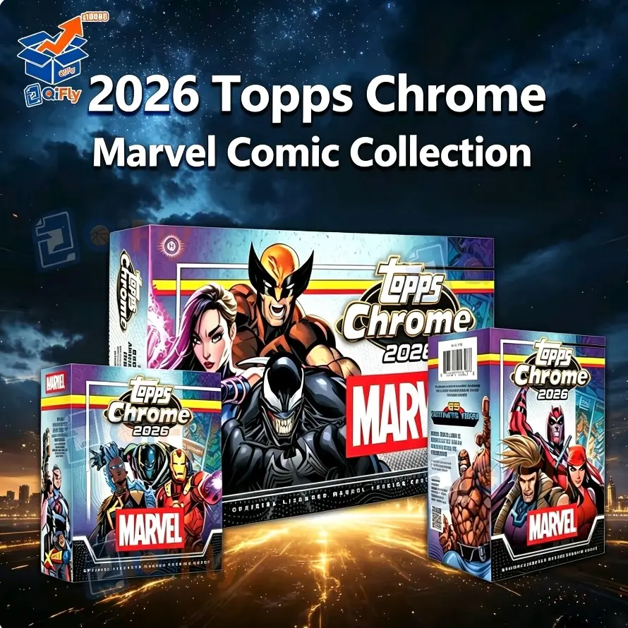 Official 2026 Topps Chrome Marvel Comic Series Mega Box - 56 Trading Cards | Exclusive X-Fractor Refractors & X-Force Inserts