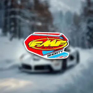 1PC Off-Road Racing-Style FMF Logo Sticker, Motorcycle Stickers For Motorcycle Bodies, Off-Road Backpacks, Racing Gear Decoration