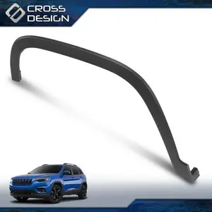 CROSSDESIGN Fender Flare Wheel Molding, Automotive Vehicle Car Accessories Protector, Fit For 2019-2022 Jeep Cherokee Front Left LH