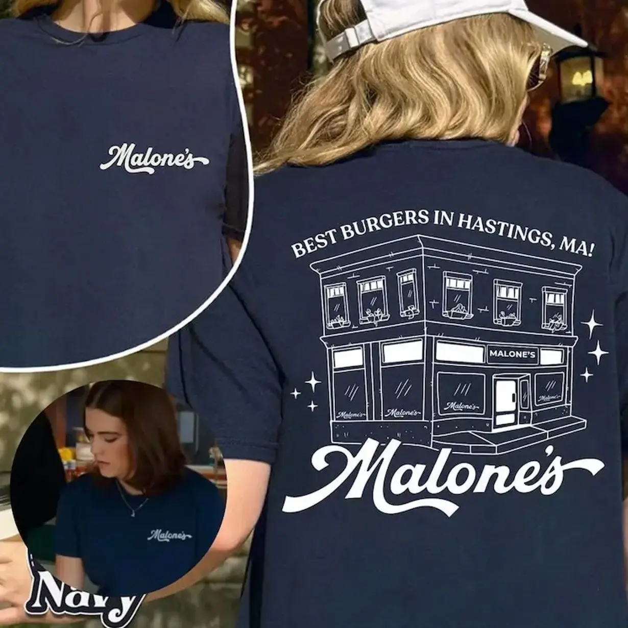 Malone's Hannah Shirt T- Shirt - Off Campus Briar U Hockey Movie Shirt - Sweatshirt - Hoodie Unisex Heavy Cotton Tee - Off Campus Merch