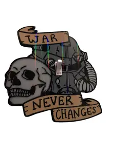 Holographic Post-Apocalyptic Power Armor Wall Plate Cover - Unique Holographic Shimmer for Home Decor & Gaming Room - Easy Install & Long Lasting Quality